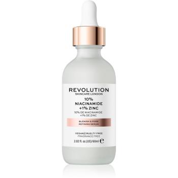 Revolution Skincare 10% Niacinamide + 1% Zinc szérum a kitágult pórusokra 60 ml