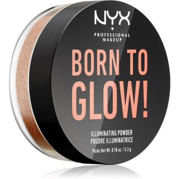 NYX Professional Makeup Born To Glow világosító púder árnyalat 02 - Ultra Light Beam 5.3 g