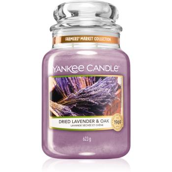 Yankee Candle Dried Lavender & Oak illatos gyertya Classic nagy méret 623 g
