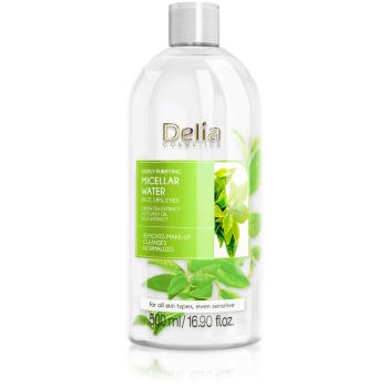 Delia Cosmetics Micellar Water Green Tea felfrissítő tisztító micellás víz 500 ml