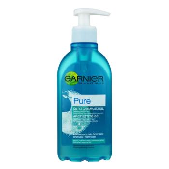 Garnier Pure tisztító gél problémás és pattanásos bőrre 200 ml