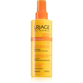 Uriage Bariésun Fragrance-Free Spray SPF 50+ parfümmentes napozó spray SPF 50+ 200 ml
