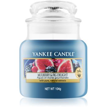 Yankee Candle Mulberry & Fig illatos gyertya Classic kis méret 104 g