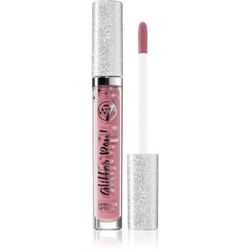 W7 Cosmetics Glitter Pop! folyékony rúzs csillámporral árnyalat Bare Blitz 2.5 ml