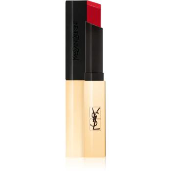 Yves Saint Laurent Rouge Pur Couture The Slim vékony mattító rúzs bőr hatással árnyalat 20 Carmine Catch 2,2 g