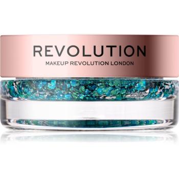 Makeup Revolution Viva Glitter Balm Pot csillámok árnyalat Teal Time 3.2 g