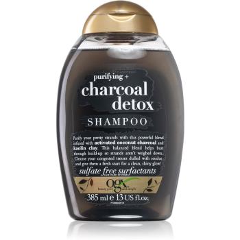 OGX Charcoal Detox tisztító sampon meggyengült hajra 385 ml