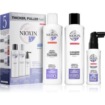 Nioxin System 5 Color Safe Chemically Treated Hair Light Thinning kozmetika szett (vegyileg kezelt finom, normál vagy erős szálú haj enyhe ritkulása e