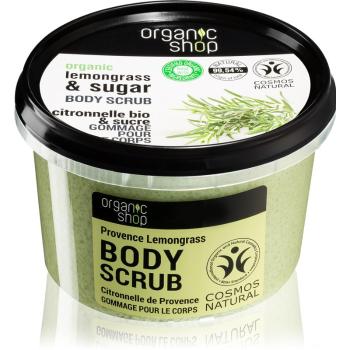 Organic Shop Organic Lemongrass & Sugar finom hámlasztó krém testre 250 ml