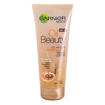 Garnier Oil Beauty tápláló olajos testpeeling száraz bőrre 200 ml