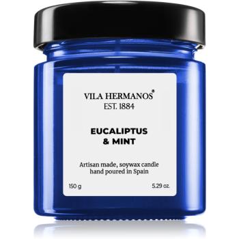 Vila Hermanos Apothecary Cobalt Blue Eucalyptus & Mint illatos gyertya 150 g