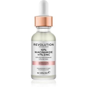 Revolution Skincare 10% Niacinamide + 1% Zinc szérum a kitágult pórusokra 30 ml
