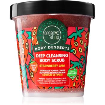 Organic Shop Body Desserts Strawberry Jam mélytisztító peeling testre 450 ml