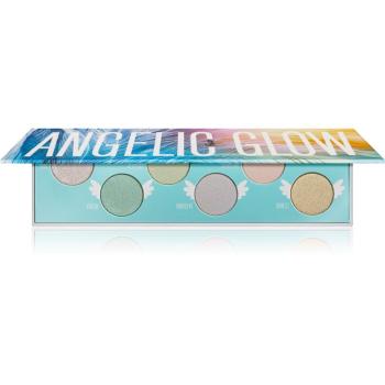Rude Cosmetics Angelic Glow szemhéjpúder és kiemelő paletta 9 g