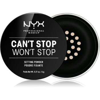 NYX Professional Makeup Can't Stop Won't Stop porpúder árnyalat 01 Light 6 g