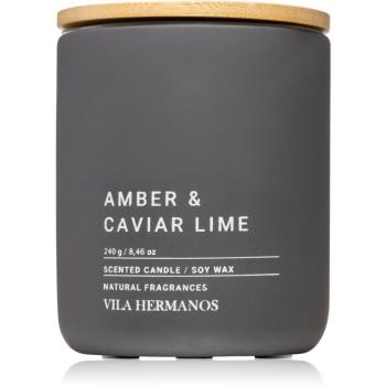 Vila Hermanos Concrete Amber & Caviar Lime illatos gyertya 240 g