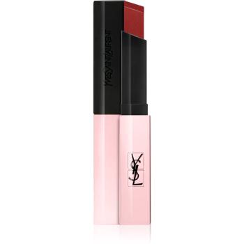Yves Saint Laurent Rouge Pur Couture The Slim Glow Matte hidratáló matt rúzs fénnyel árnyalat 204 Private Carmine 2 g
