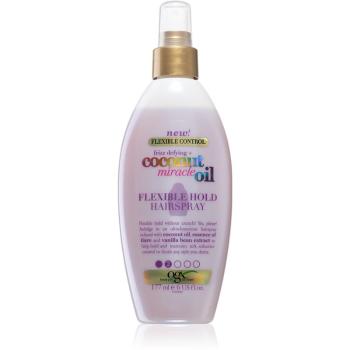 OGX Coconut Miracle Oil hajlakk könnyű fixálással aeroszol nélkül 177 ml