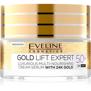 Eveline Cosmetics Gold Lift Expert nappali és éjszakai krém ráncok ellen 50+ 50 ml
