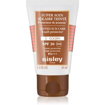 Sisley Super Soin Solaire Teinté védő tonizáló krém arcra SPF 30 árnyalat 2 Golden 40 ml