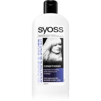 Syoss Blonde & Silver tisztító kondicionáló szőke és ősz hajra 500 ml