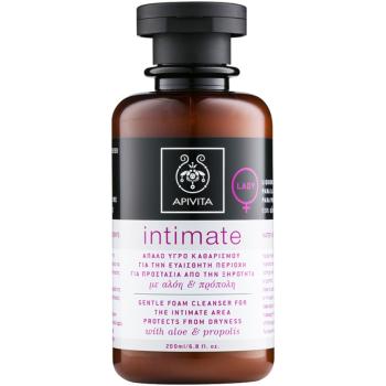 Apivita Intimate Care Aloe & Propolis finom habzó tisztító gél intim higiéniára 200 ml