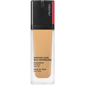 Shiseido Synchro Skin Self-Refreshing Foundation hosszan tartó make-up SPF 30 árnyalat 340 Oak 30 ml