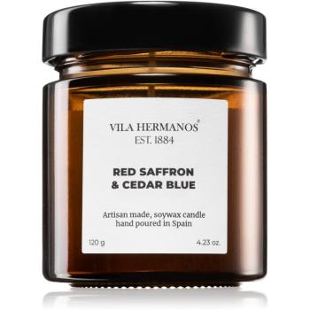 Vila Hermanos Apothecary Red Saffron & Cedar Blue illatos gyertya 120 g