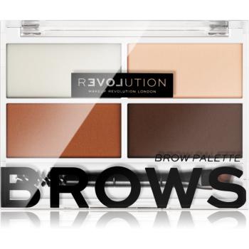 Revolution Relove Colour Cult paletta a szemöldök sminkeléséhez árnyalat Medium 3,2 g