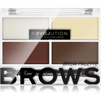 Revolution Relove Colour Cult paletta a szemöldök sminkeléséhez árnyalat Dark 3,2 g