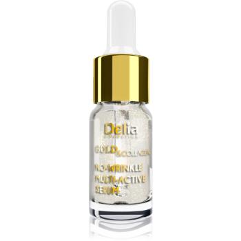 Delia Cosmetics Gold & Collagen Rich Care élénkitő szérum a ráncok ellen 10 ml