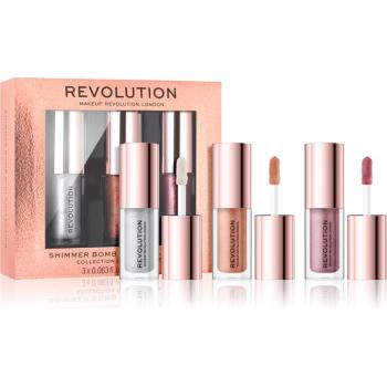 Makeup Revolution Shimmer Bomb ajakfény szett