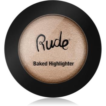 Rude Cosmetics Baked Highlighter kompakt púderes élénkítő arcra árnyalat Extravagant 7 g