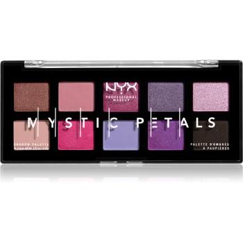 NYX Professional Makeup Mystic Petals szemhéjfesték paletta árnyalat Midnight Orchid 10 x 0.8 g