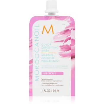 Moroccanoil Color Depositing gyengéd tápláló maszk tartós színes pigmentekkel Hibiscus 30 ml