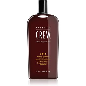 American Crew Hair & Body 3-IN-1 sampo, kondicionáló és tusfürdő 3 in 1 uraknak 1000 ml