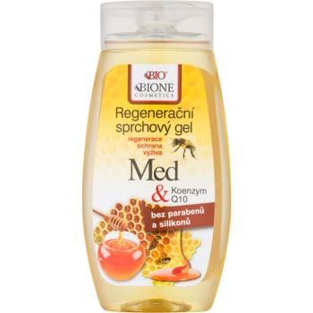 Bione Cosmetics Honey + Q10 regeneráló tusfürdő gél 260 ml