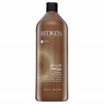 Redken All Soft Mega Shampoo hajsimító sampon durva és rakoncátlan hajra 1000 ml
