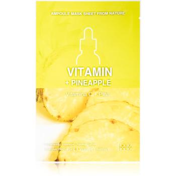 Holika Holika Ampoule Mask Sheet From Nature Vitamin C + Pineapple arcmaszk energizáló hatással