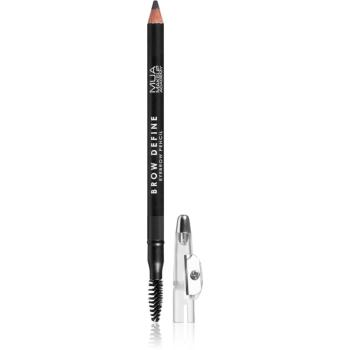 MUA Makeup Academy Brow Define tartós szemöldök ceruza kefével árnyalat Grey 1.2 g