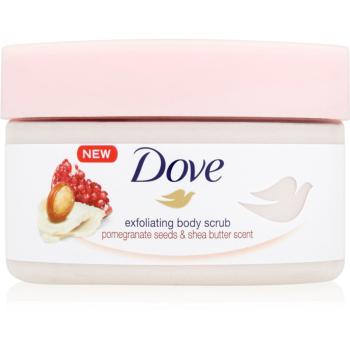 Dove Exfoliating Body Scrub Pomegranate Seeds & Shea Butter testápoló peeling 225 ml