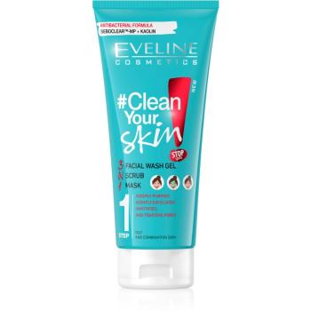 Eveline Cosmetics #Clean Your Skin tisztító gél 3 in 1 200 ml