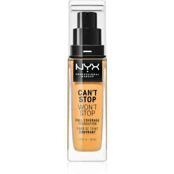 NYX Professional Makeup Can't Stop Won't Stop Magas fedésű alapozó árnyalat 13 Golden 30 ml