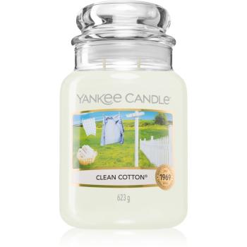 Yankee Candle Clean Cotton illatos gyertya Classic nagy méret 623 g