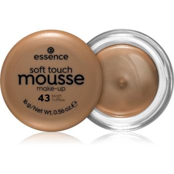 Essence Soft Touch mattító hab állagú make-up árnyalat 43 Matt Toffee 16 g