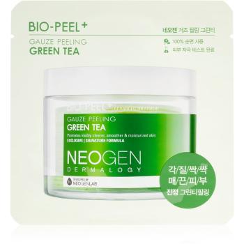 Neogen Dermalogy Bio-Peel+ Gauze Peeling Green Tea arctisztító peeling párnácskát élénk és hidratált bőr 1 db
