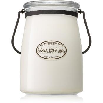 Milkhouse Candle Co. Creamery Oatmeal, Milk & Honey illatos gyertya Butter Jar 624 g
