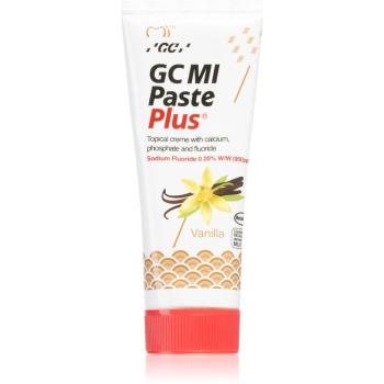 GC MI Paste Plus ásványfeltöltő védőkrém az érzékeny fogakra fluoriddal íz Vanilla 35 ml