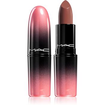 MAC Cosmetics Love Me Lipstick selyem rúzs árnyalat Coffee & Cigs 3 g