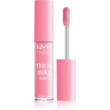 NYX Professional Makeup This is Milky Gloss hidratáló ajakfény árnyalat 04 - Milk it pink 4 ml